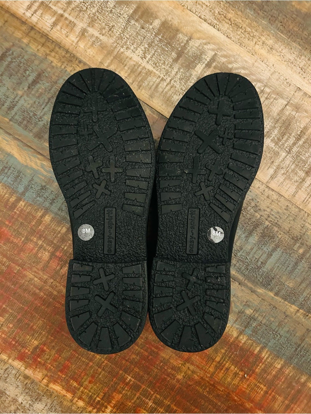 Easy Spirit Jaylin Black Leather Slip-On E-Flex Loafers Timeless, Comfort Size 8 - Picture 7 of 10